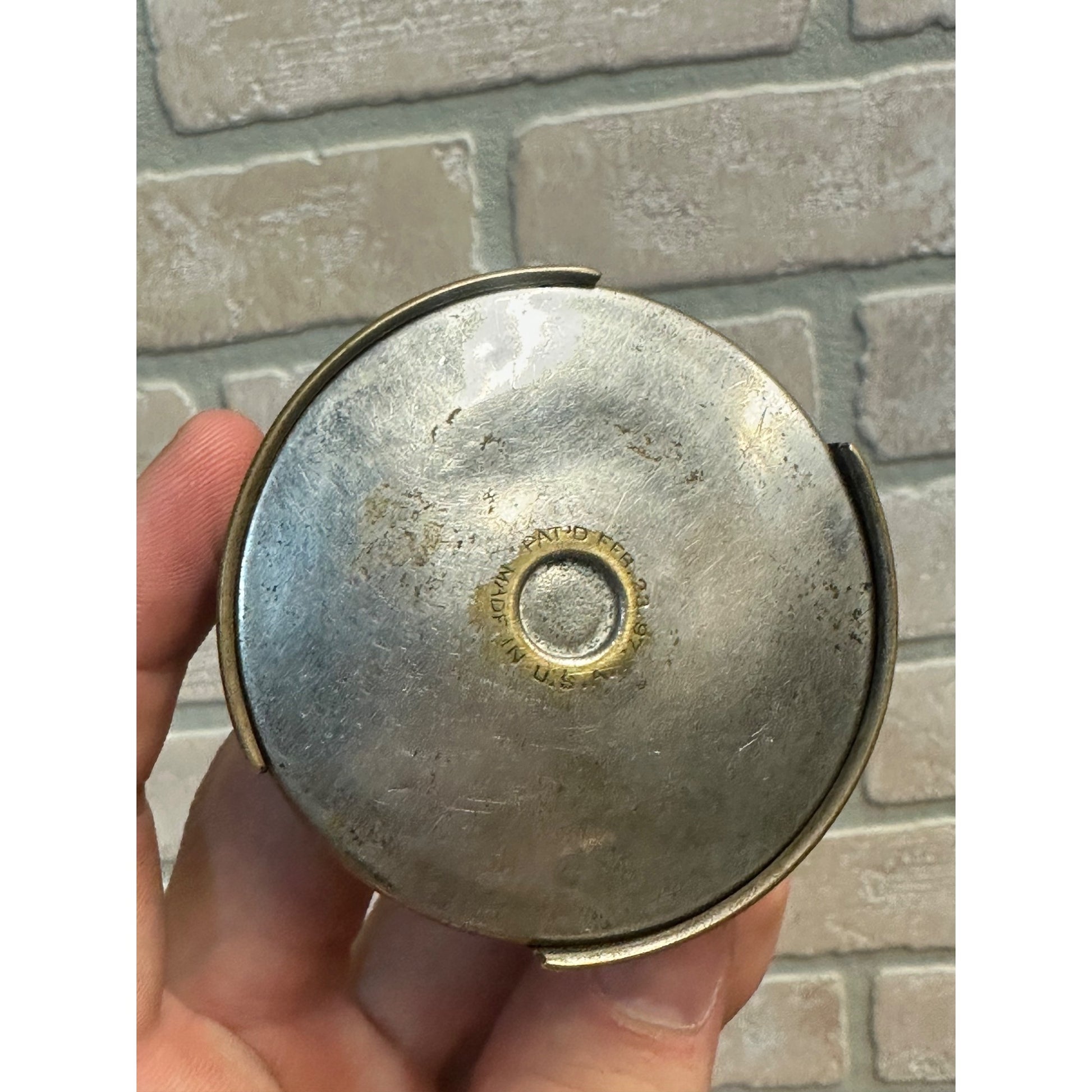Antique Circa 1897 Cyclists Collapsible Metal Drinking Cup