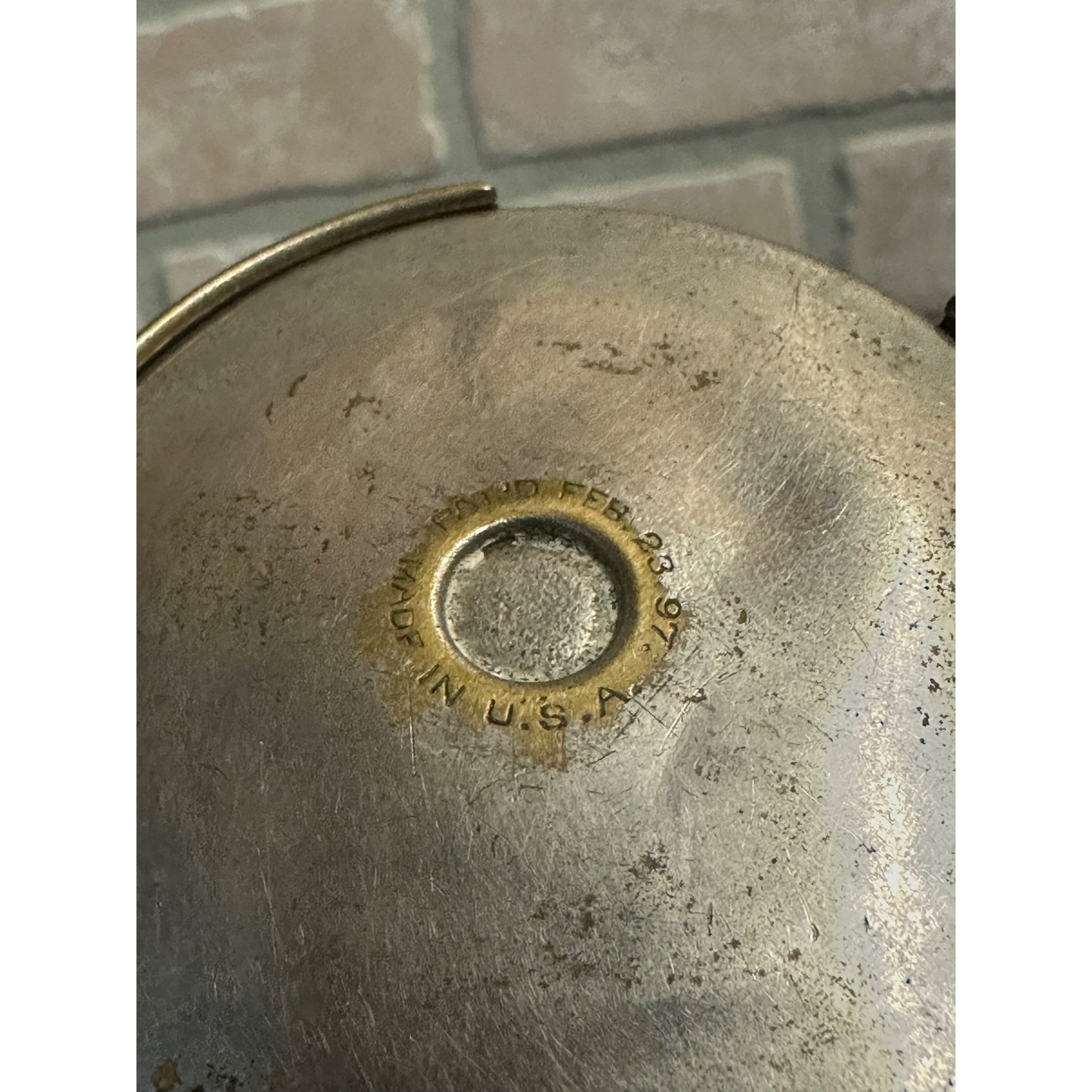 Antique Circa 1897 Cyclists Collapsible Metal Drinking Cup