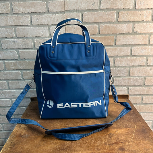 VINTAGE EASTERN AIRLINES ZIPPERED SMALL CARRY ON BAG - 10X14" TALL