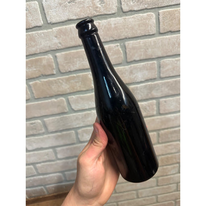 Vintage 1930s Mission Dry Sparkling Dark Black Milk Glass Soda Bottle