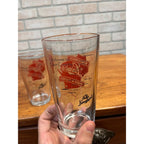 Vintage Leinenkugels Beer Glasses Lot (2) Leinens Born & Raised Door County WI