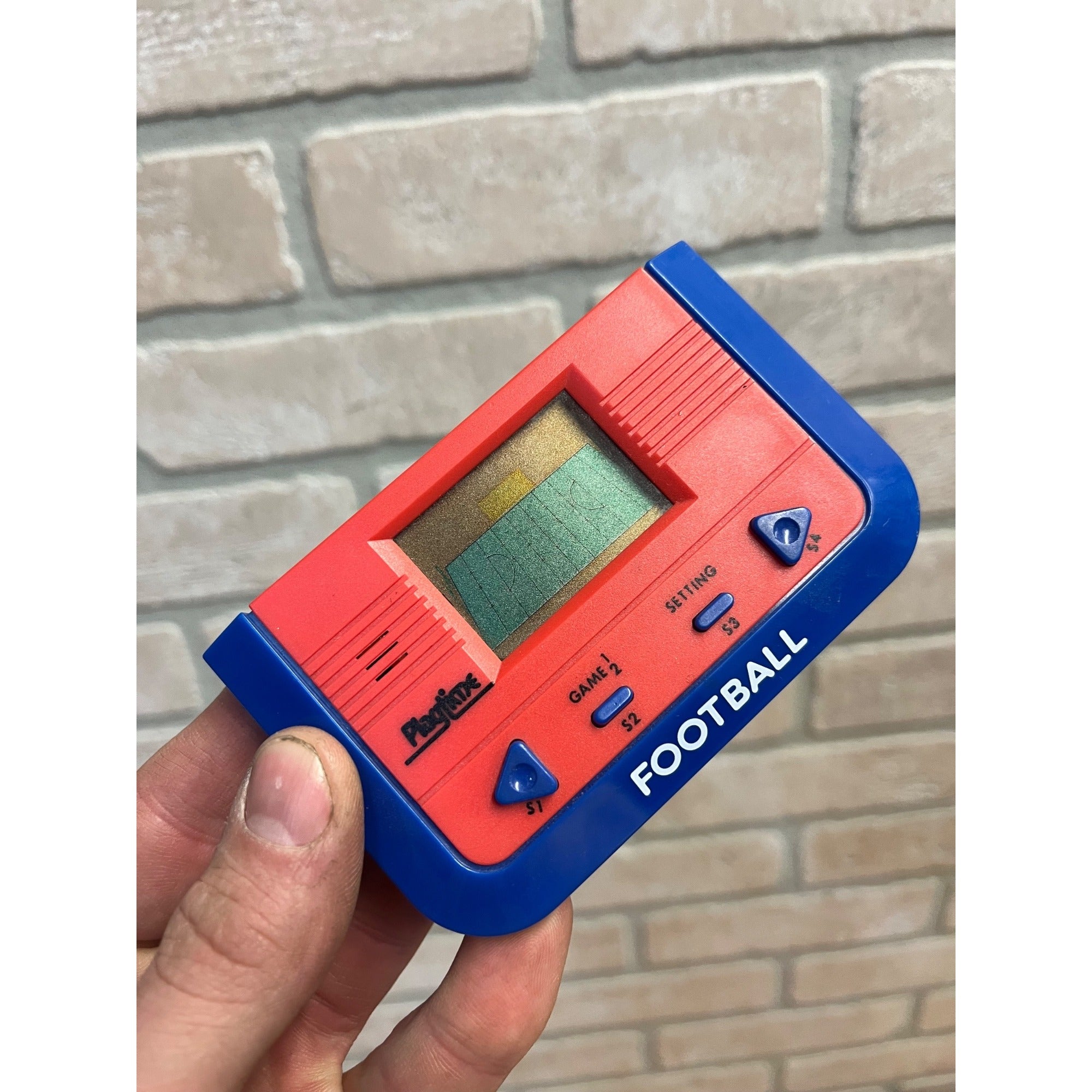 Vintage 1980's Electronic Action Playtime Football Handheld Video Game