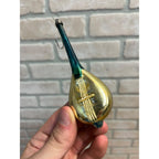Vintage German Mercury Blown Glass Ornament String Instrument Mandolin