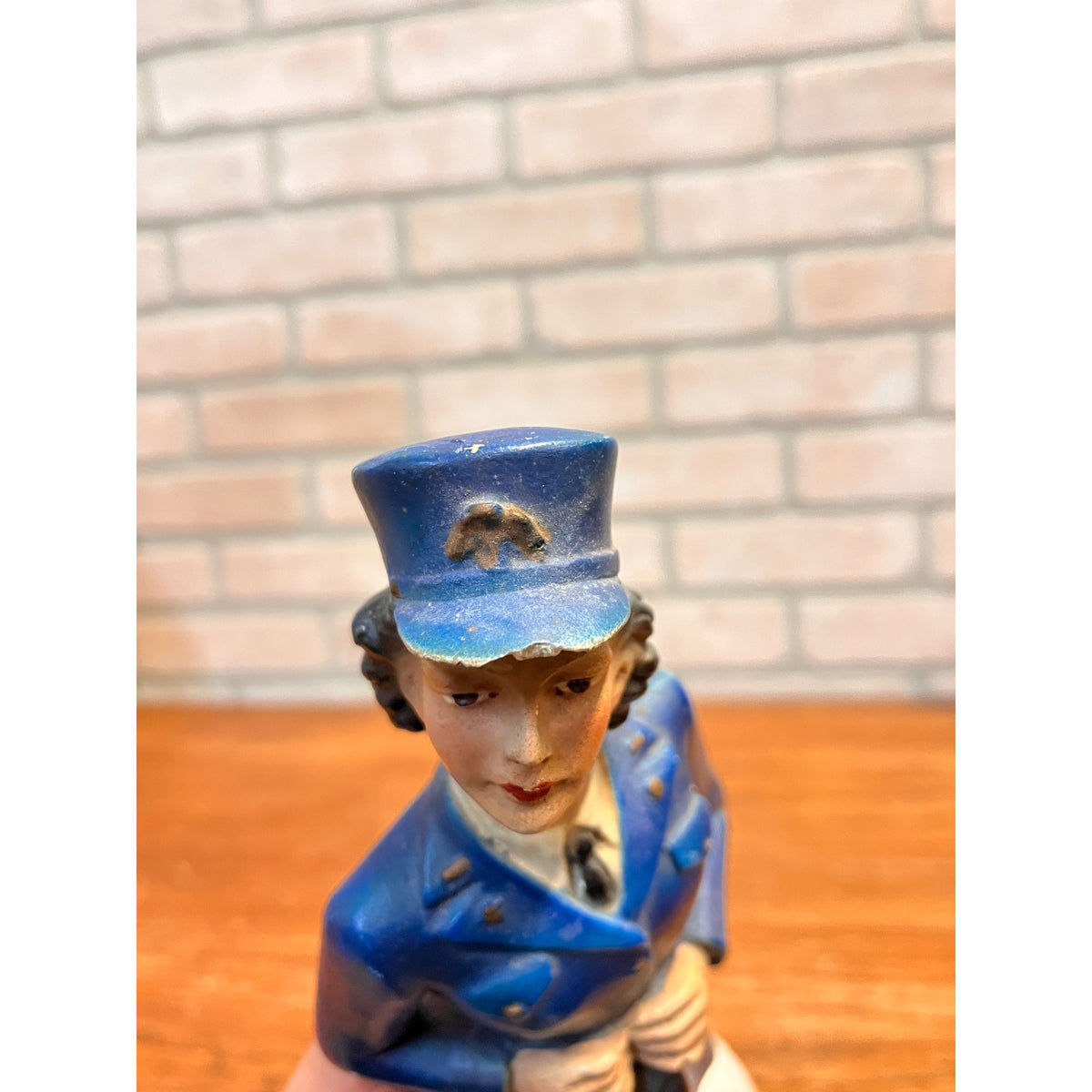 RARE Vintage WWII US Navy WAVE Enlistment Statue Plaster Women 12" Display