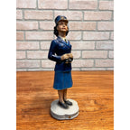 RARE Vintage WWII US Navy WAVE Enlistment Statue Plaster Women 12" Display