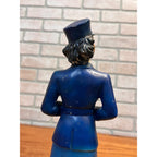 RARE Vintage WWII US Navy WAVE Enlistment Statue Plaster Women 12" Display