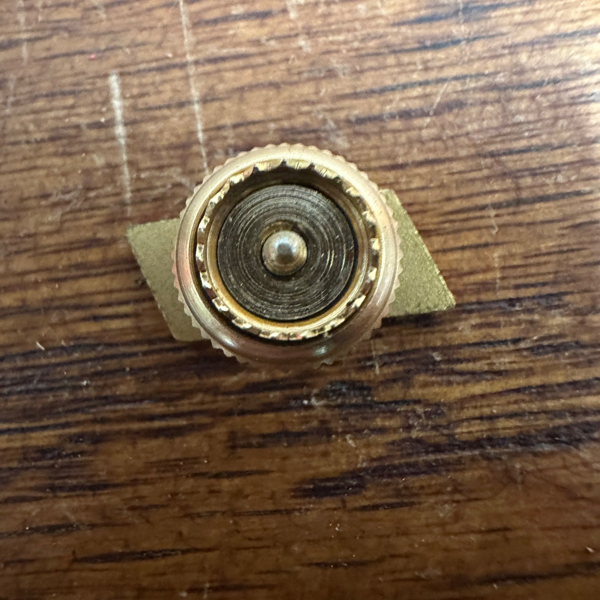 Vintage 1/10 10K Yellow Gold Tie Tack Stud - America Fore Loyalty Group Insurance