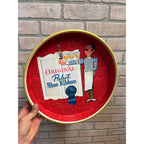Vintage 1960s Pabst Blue RIbbon beer Milwaukee Bartender Metal Advertising Tray
