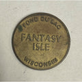 Fond du Lac, Wisconsin WI Fantasy Isle One Play Arcade Amusement Token 25mm