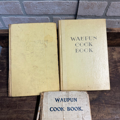 Vintage 1930s Waupun Cook Books Hardcover Receipe Books Wis Wisconsin