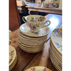 Rosenthal Ivory Bavaria "The Sunray" 107pc Wedding Fine China Set Service 12 Wedding