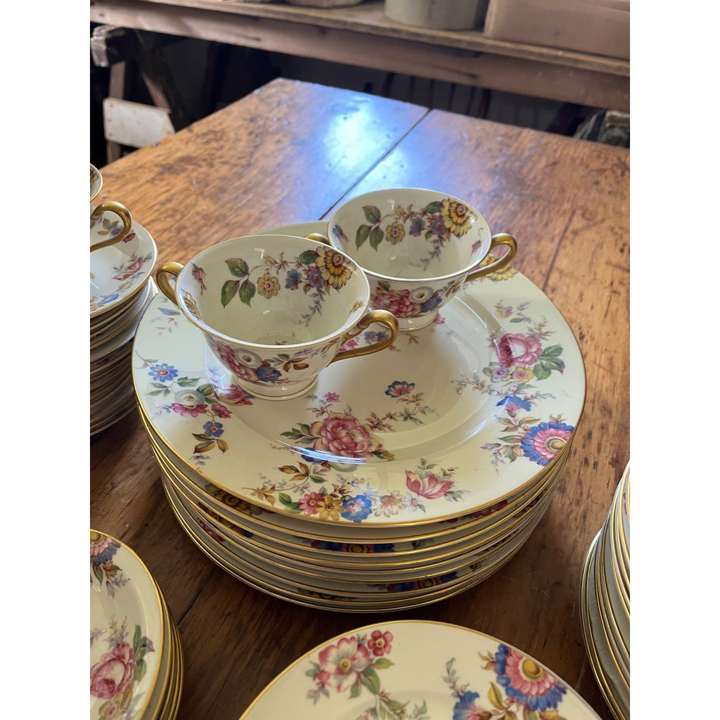 Rosenthal Ivory Bavaria "The Sunray" 107pc Wedding Fine China Set Service 12 Wedding