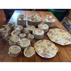 Rosenthal Ivory Bavaria "The Sunray" 107pc Wedding Fine China Set Service 12 Wedding