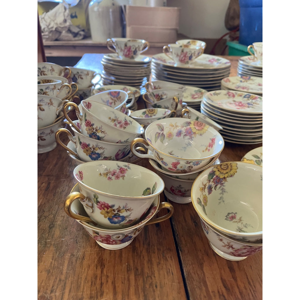 Rosenthal Ivory Bavaria "The Sunray" 107pc Wedding Fine China Set Service 12 Wedding
