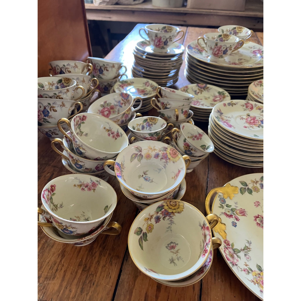 Rosenthal Ivory Bavaria "The Sunray" 107pc Wedding Fine China Set Service 12 Wedding