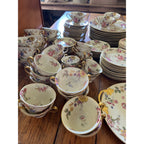 Rosenthal Ivory Bavaria "The Sunray" 107pc Wedding Fine China Set Service 12 Wedding
