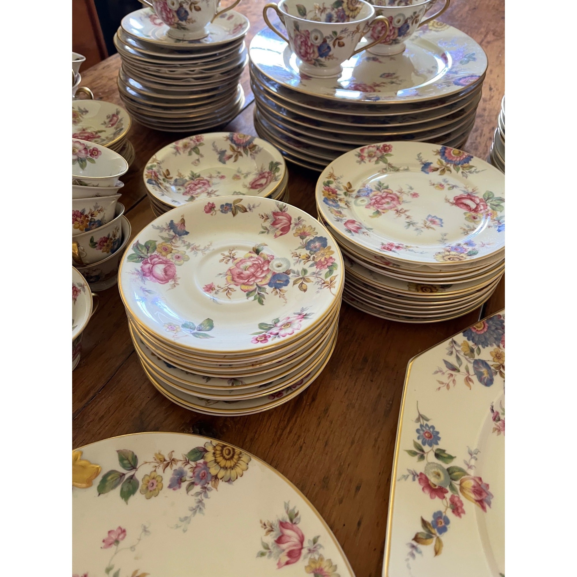 Rosenthal Ivory Bavaria "The Sunray" 107pc Wedding Fine China Set Service 12 Wedding