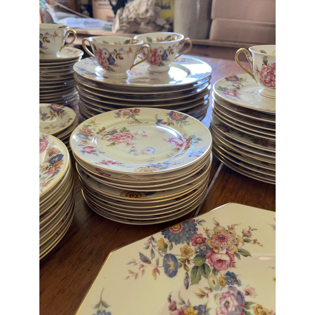 Rosenthal Ivory Bavaria "The Sunray" 107pc Wedding Fine China Set Service 12 Wedding