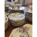 Rosenthal Ivory Bavaria "The Sunray" 107pc Wedding Fine China Set Service 12 Wedding
