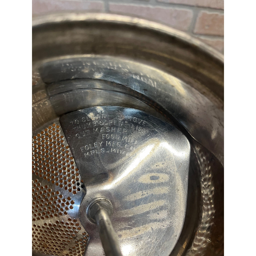 Vintage Foley Food Mill ~Wooden Handles Stainless Food Masher-Ricer-Strainer USA