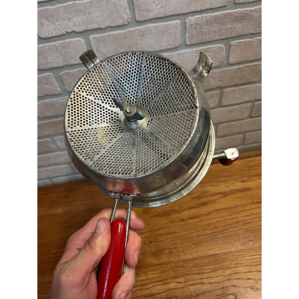 Vintage Foley Food Mill ~Wooden Handles Stainless Food Masher-Ricer-Strainer USA