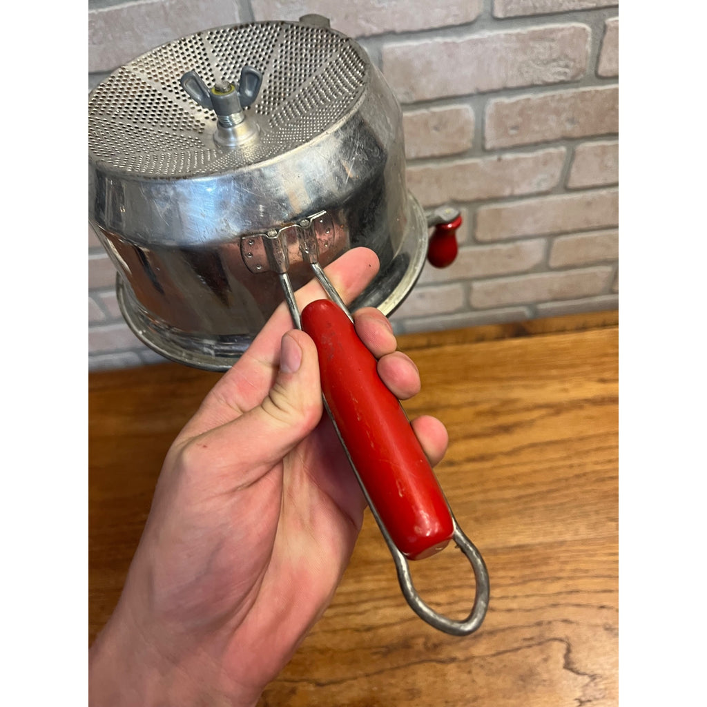 Vintage Foley Food Mill ~Wooden Handles Stainless Food Masher-Ricer-Strainer USA
