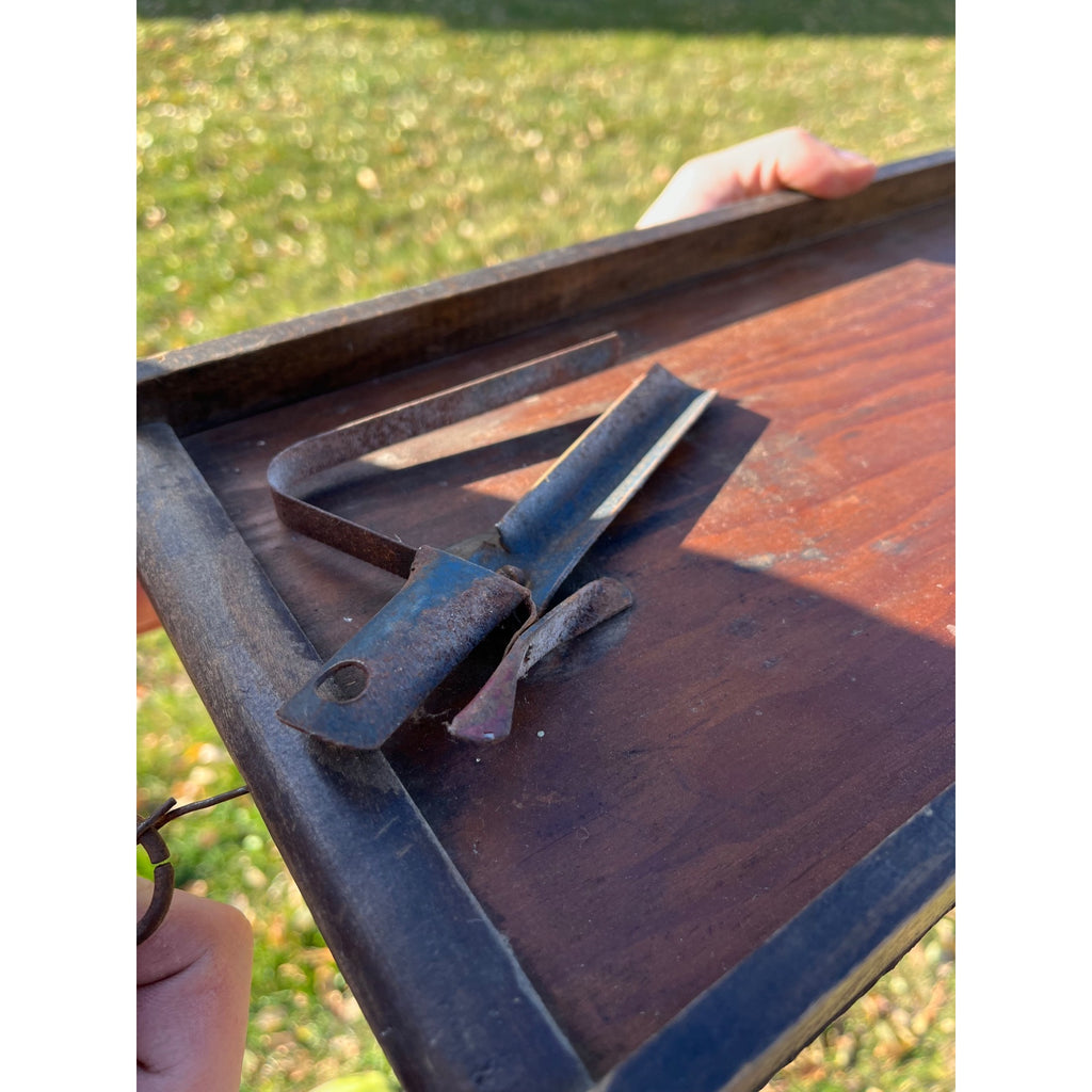 RARE Antique c1920s Wooden Bowling Alley Game 10-Pin  Ball Shooter