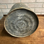 Vintage 1900s HSB & Co. Cruso Chicken Hen Galvanized Oil Can Farm Advertising