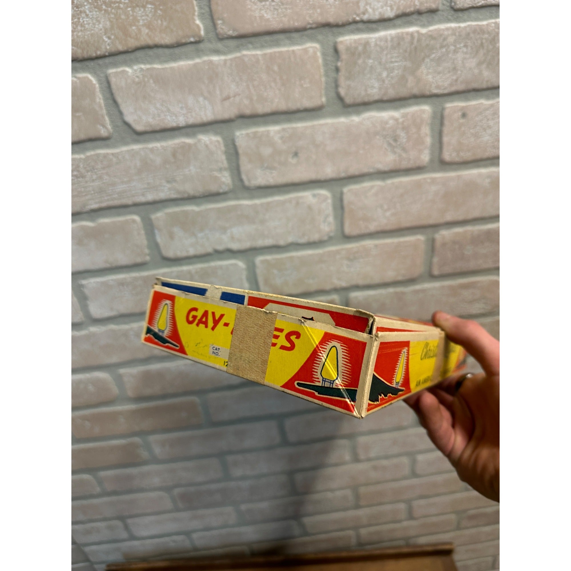 Vintage 1940s Gay-Lites Christmas 7-Bulb String Light C7-1/2 w/ Box - Works