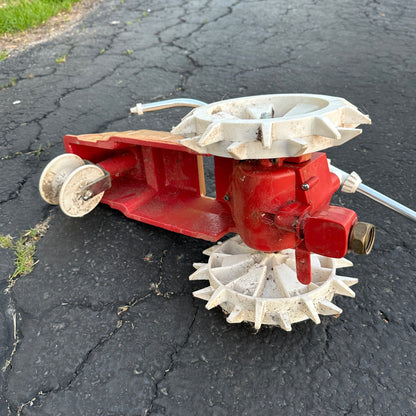 Vintage Cast iron ACE Tractor Garden Hose Traveling Lawn Sprinkler