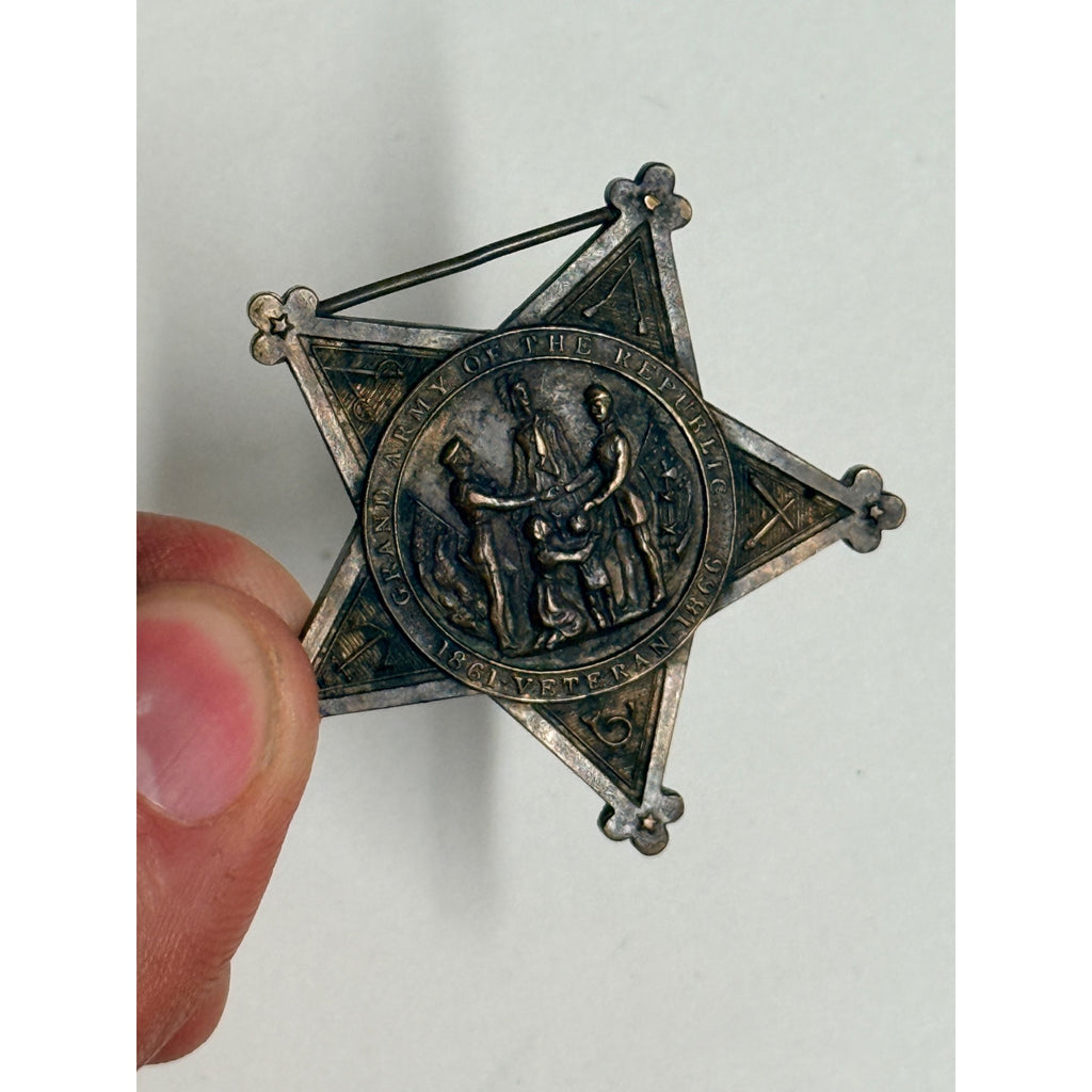Grand Army of The Republic 1861 Veteran 1866 United States Military Star Medal
