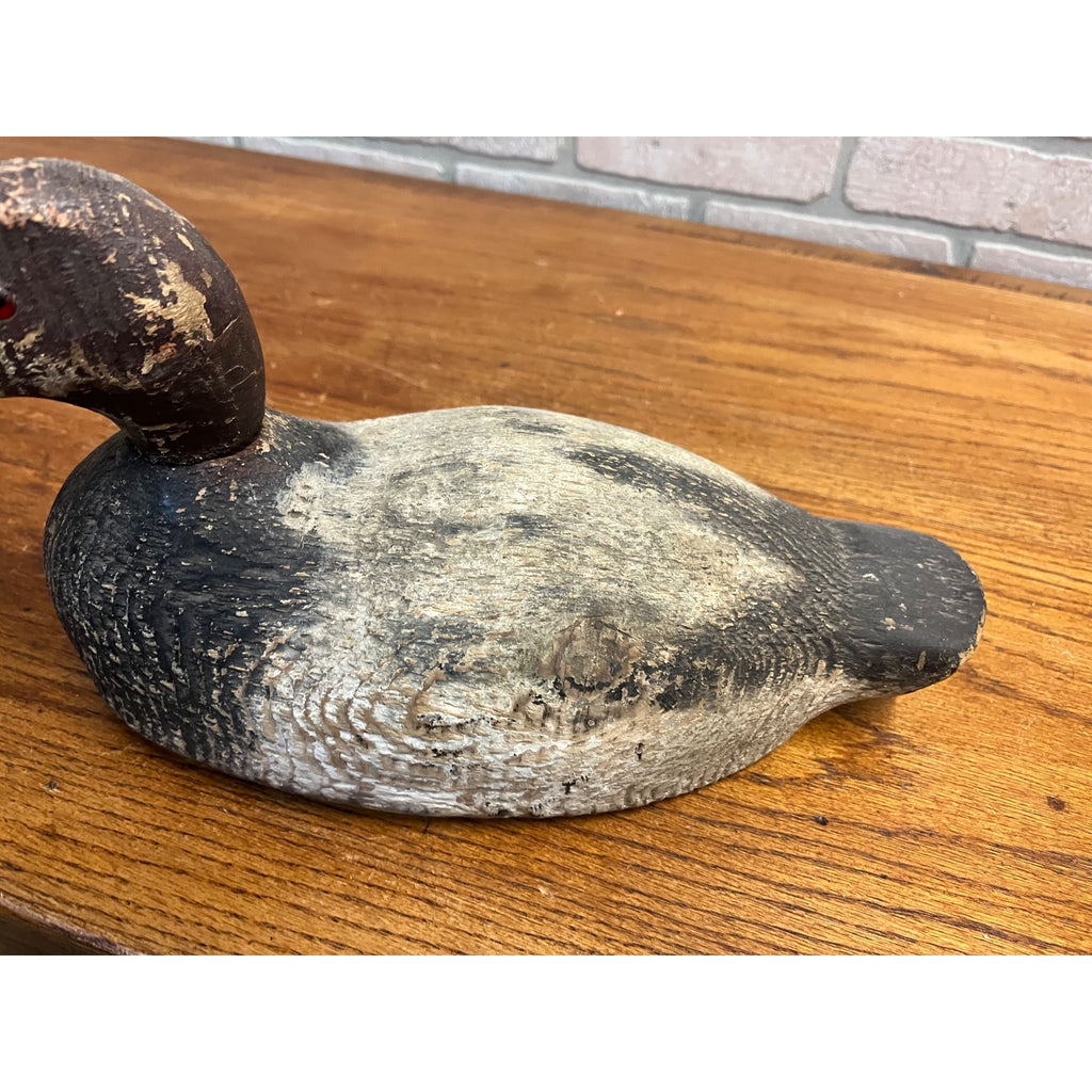 Vintage Wooden Canvasback Duck Decoy Wisconsin Find