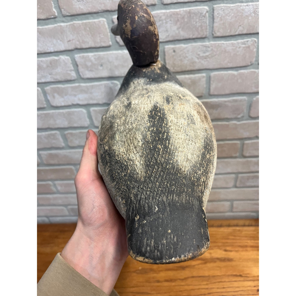 Vintage Wooden Canvasback Duck Decoy Wisconsin Find