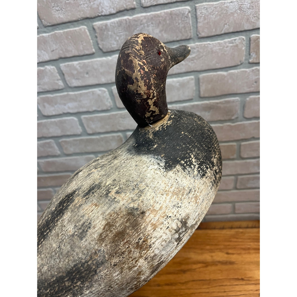 Vintage Wooden Canvasback Duck Decoy Wisconsin Find