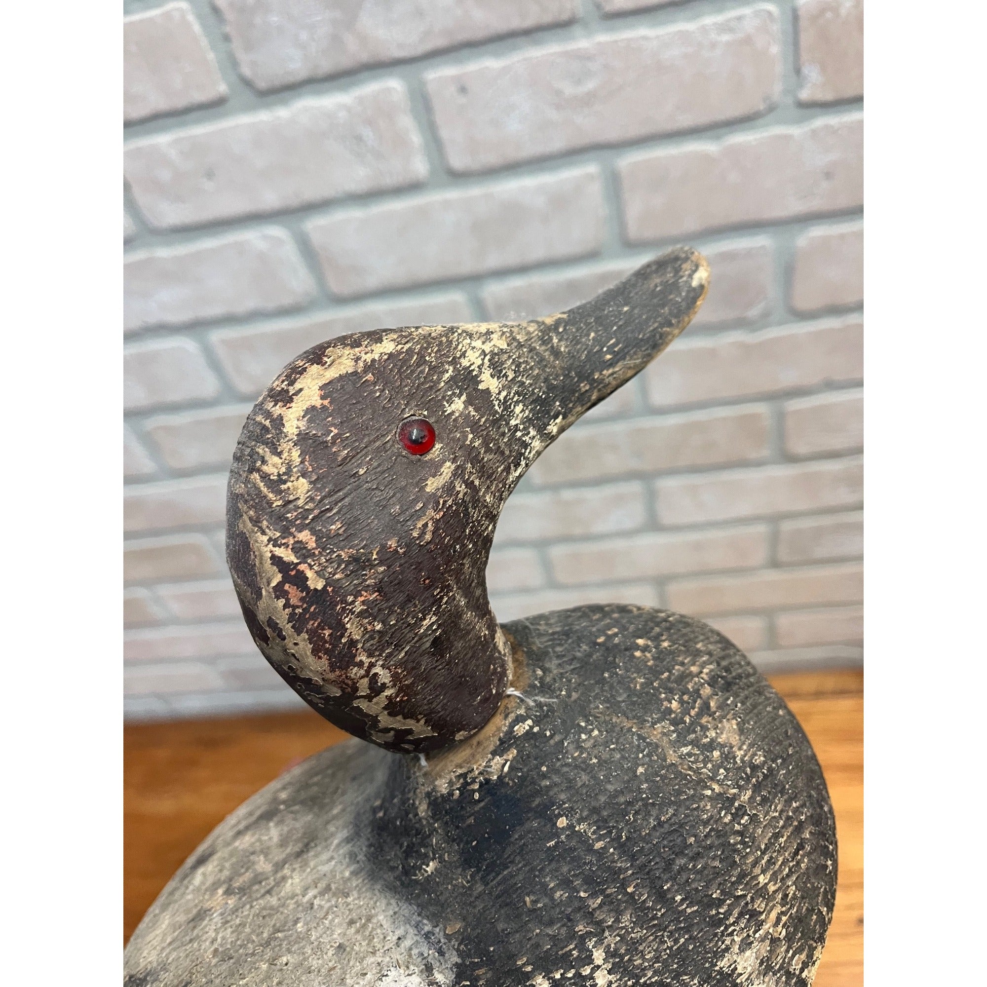 Vintage Wooden Canvasback Duck Decoy Wisconsin Find