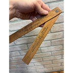 Vintage 1920s May-B-Inn Merrill Tomahawk Wis WI Advertising Fish Ruler Shell Oil
