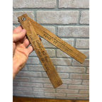 Vintage 1920s May-B-Inn Merrill Tomahawk Wis WI Advertising Fish Ruler Shell Oil