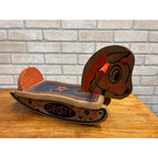 Vintage Wooden Spotty Rocking Horse Children's Kids Boys Girls Toy Rocker