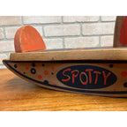 Vintage Wooden Spotty Rocking Horse Children's Kids Boys Girls Toy Rocker