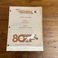 Johnson Outboard Service Parts Catalog 55HP 60HP J55RLCS J60ECS J60ELCS (1980)
