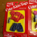 Coca Cola 1986 Coke Kids Togs BBI Toys Doll Fashions Doll Clothes Lot (5)