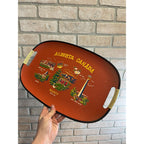 Vintage Banff National Park Alberta Canada Souvenir Tray Serving Mid-Century MCM