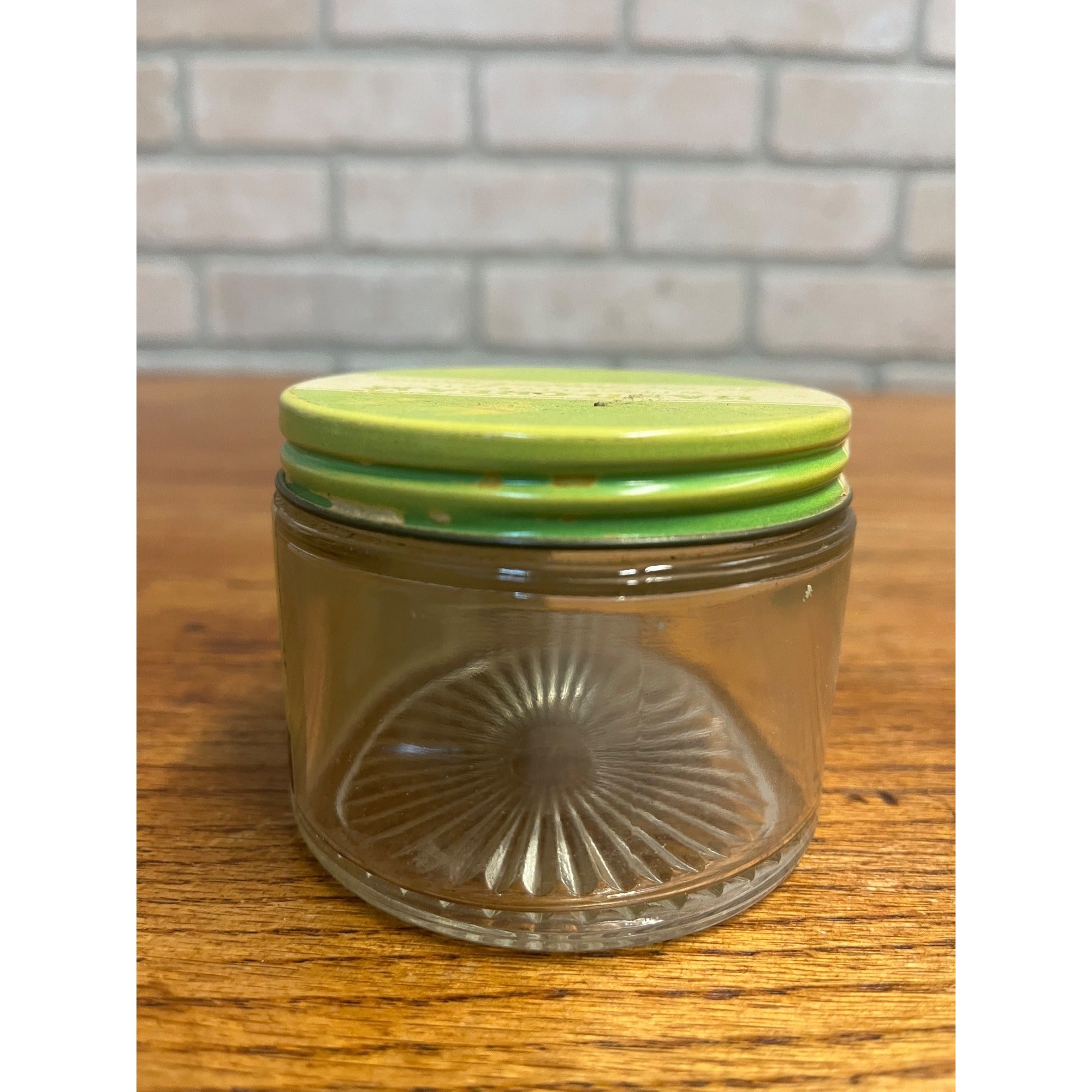 Vintage 1950s Lander Hand Cream Glass Jar Advertising New York w/ Label