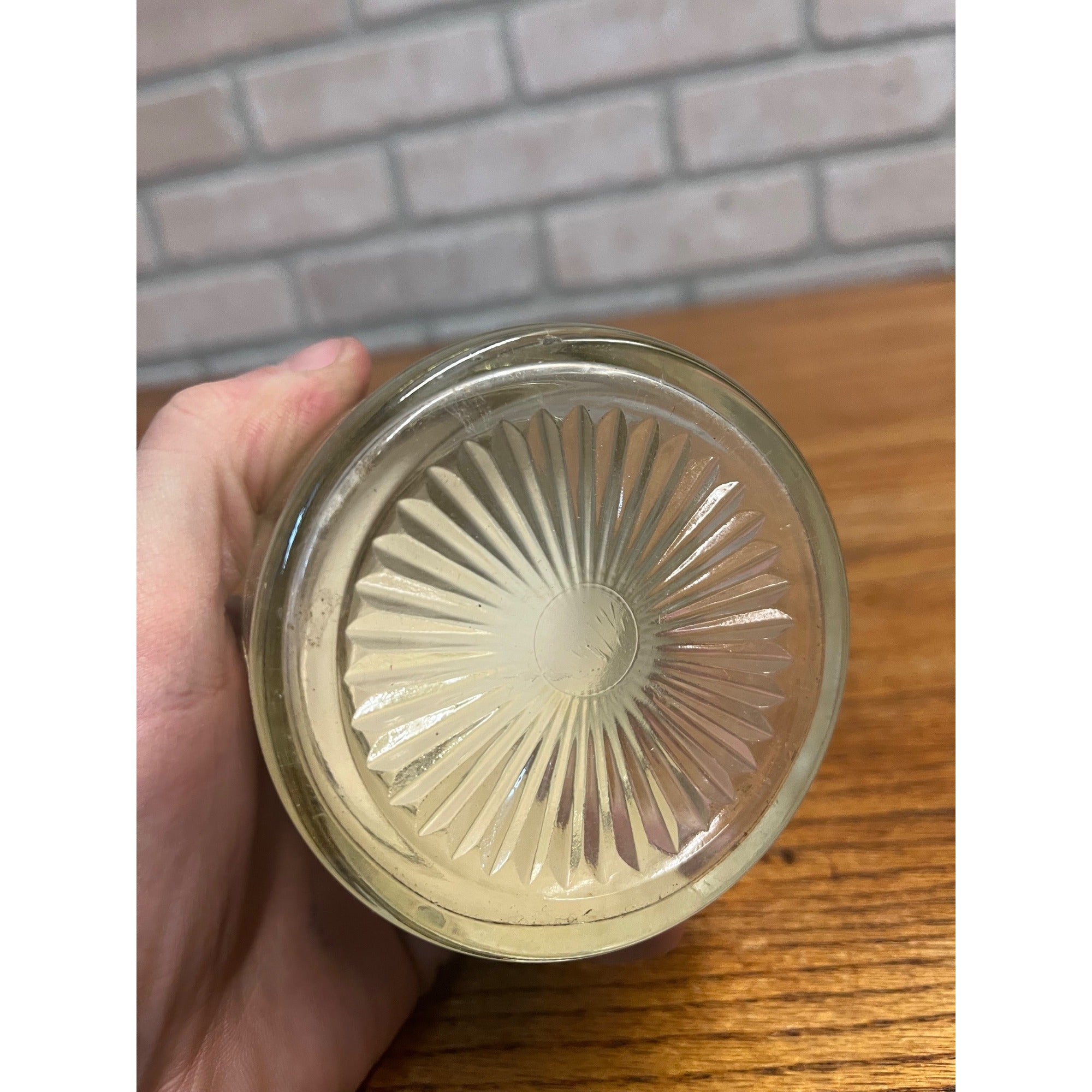 Vintage 1950s Lander Hand Cream Glass Jar Advertising New York w/ Label