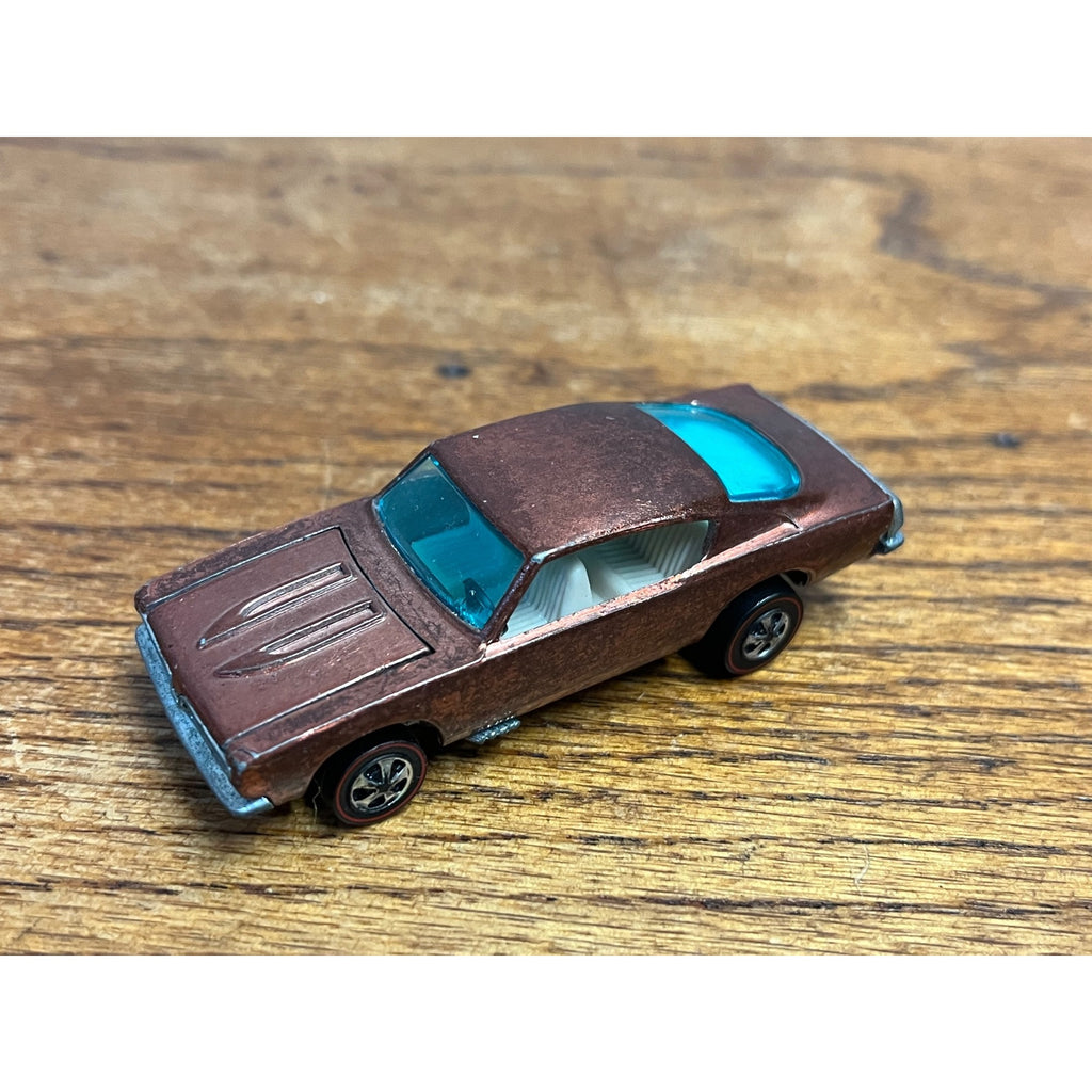 1967 Hot Wheels Redline Custom Barracuda Copper/Brown - MINTY