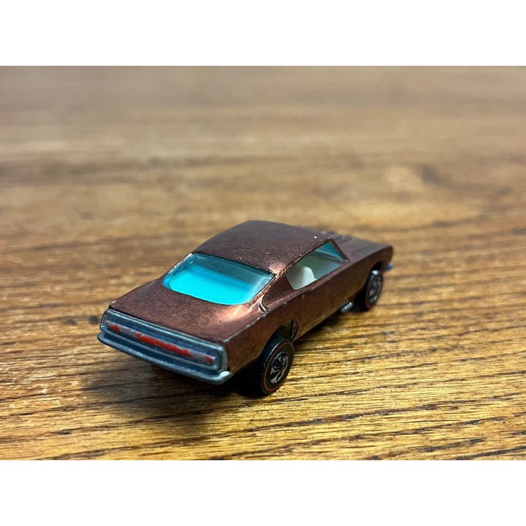 1967 Hot Wheels Redline Custom Barracuda Copper/Brown - MINTY