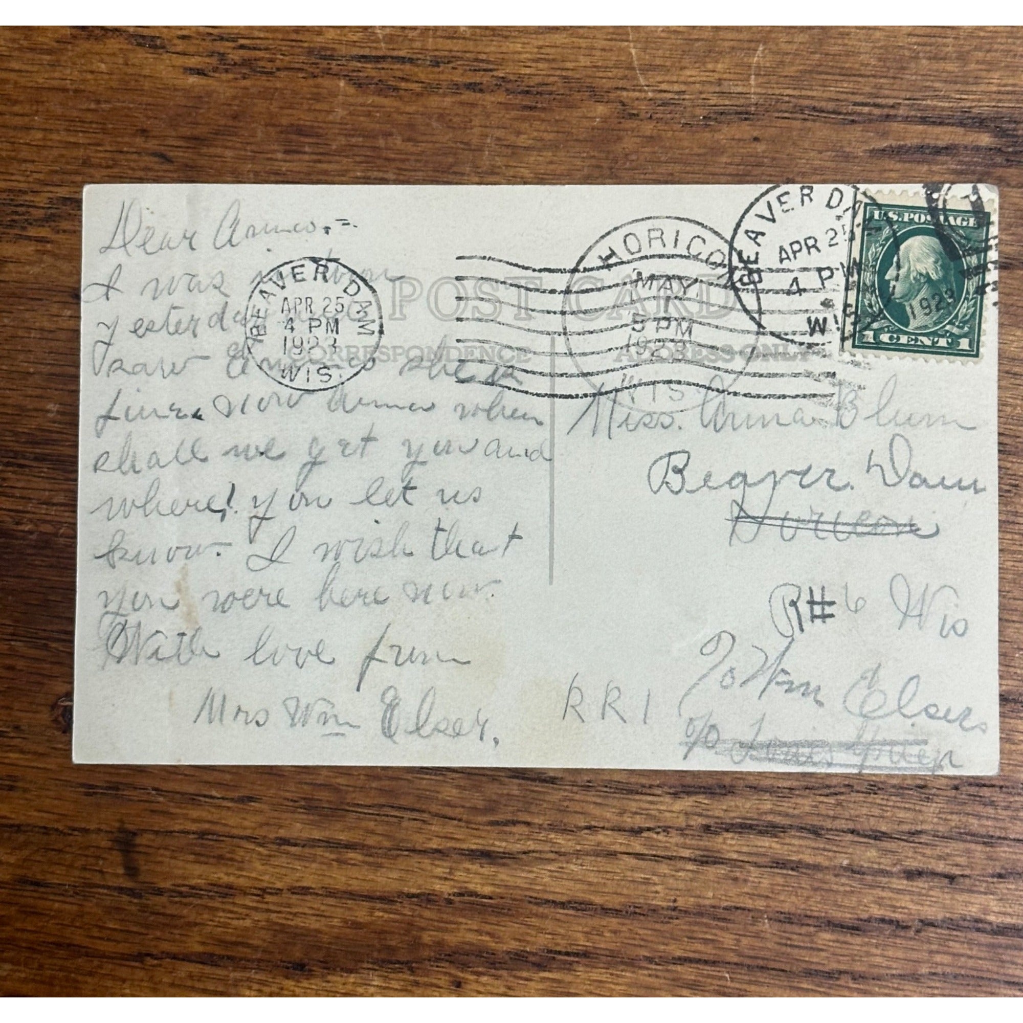 Beaver Dam Wis RPPC Postcard Lutheran Deaconess Hospital Wisconsin Photo