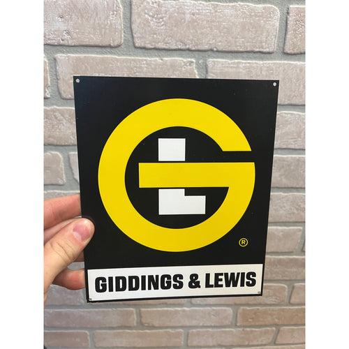 Vintage Giddings & Lewis Machine Tool Company Advertising Sign Fond du Lac WI