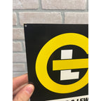 Vintage Giddings & Lewis Machine Tool Company Advertising Sign Fond du Lac WI