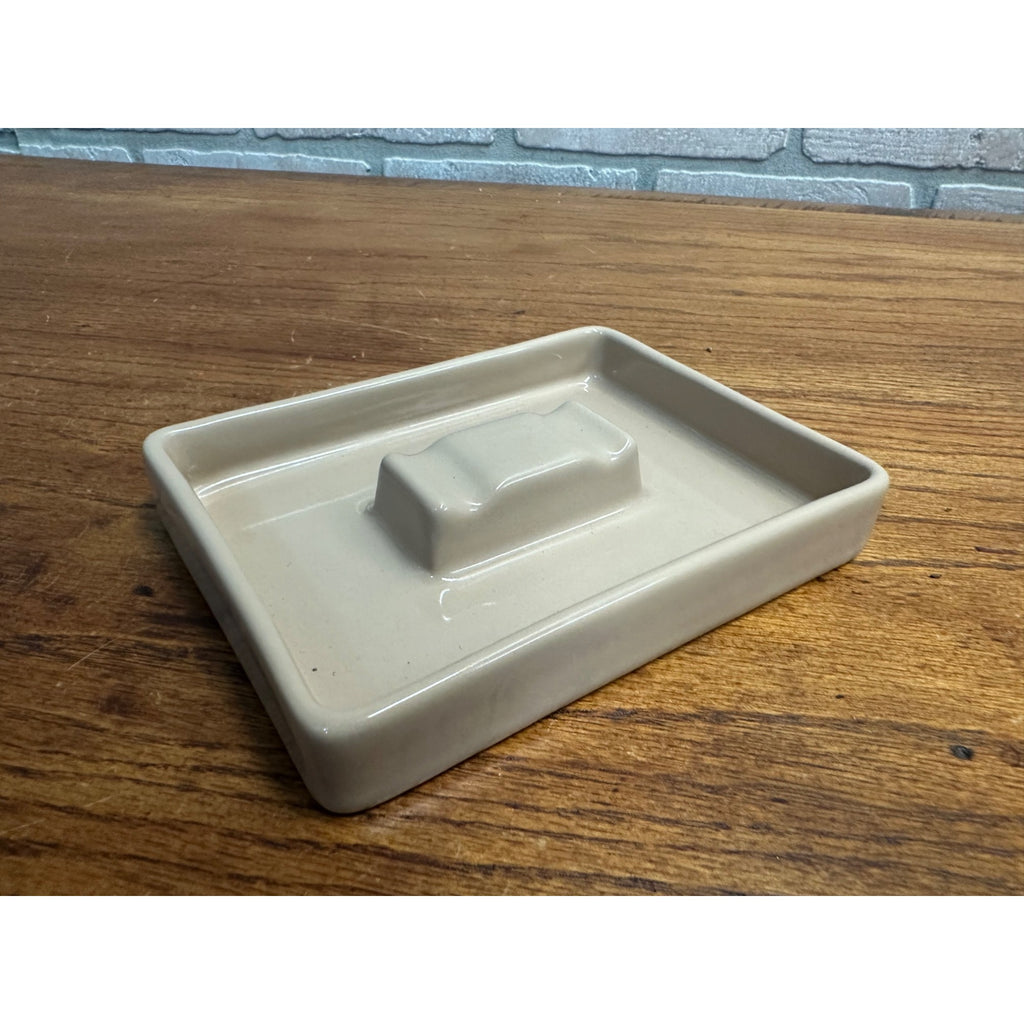 Vintage 1960s Kohler Company Porcelain Tan MCM Mid-Century Ashtray Wisconsin